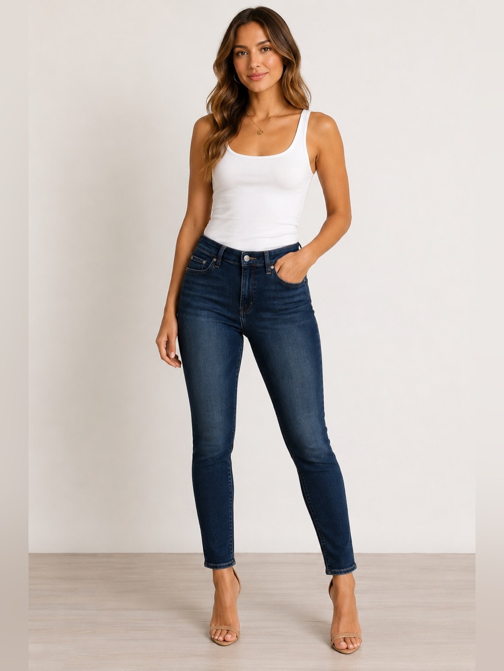Lucky Brand Bridgette Skinny Jeans Dark Wash Stretch Denim Women’s Size 26
